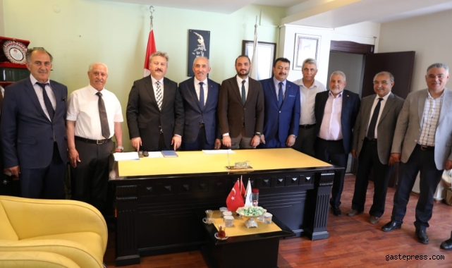 Başkan Palancıoğlu'ndan KESOB Başkanı Odakır’a hayırlı olsun ziyareti!