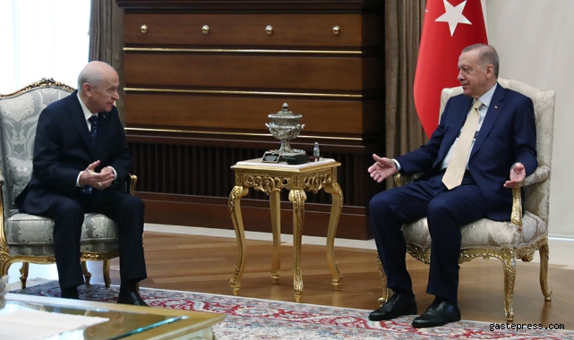 Cumhurbaşkanı Erdoğan, Beştepe'de Bahçeli'yle görüştü!