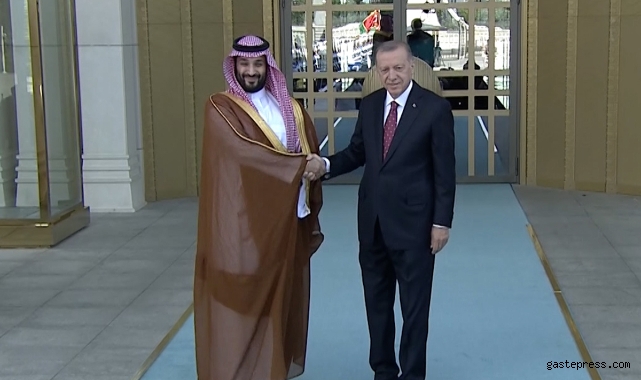 Cumhurbaşkanı Erdoğan, Suudi Arabistan Veliaht Prensi Selman'ı resmi törenle karşıladı!