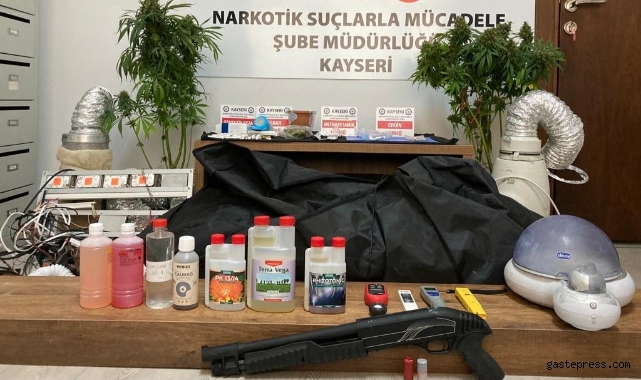 Kayseri'de uyuşturucu imalatı yapılan eve operasyon!