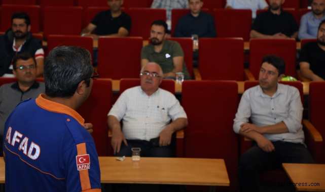 Kayseri Talas Belediyesi personeline AFAD eğitimi!