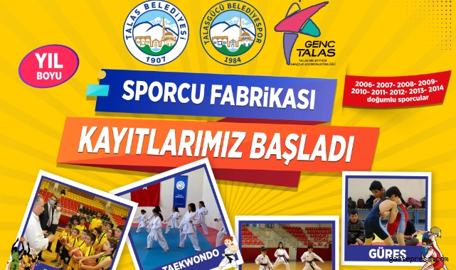 Kayseri Talas'ta Yaz spor kurslarına kayıtlar sürüyor!