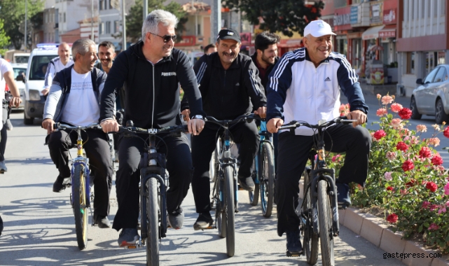 Kayseri Yahyalı’da sağlıklı yaşam için pedal çevirdiler!