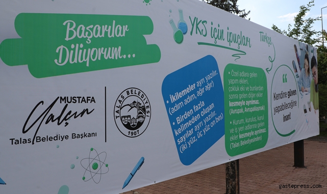Talas'da Öğretmen Başkan'dan YKS Öncesi Gençlere İpuçları!