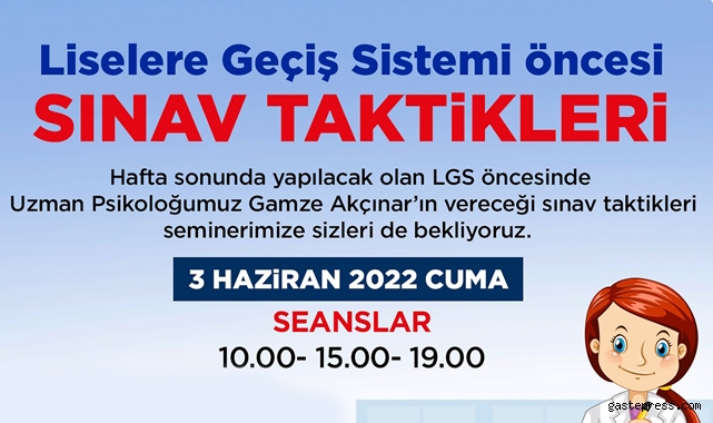 Talas’tan LGS öncesi sınav taktikleri!