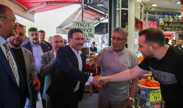 Vali Çiçek'in Katılımlarıyla, Yenilenen Kazancılar Çarşısı'nın  Açılış Töreni Gerçekleşti.