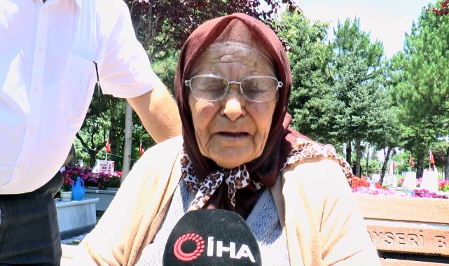96 yaşında şehit torununa koştu!