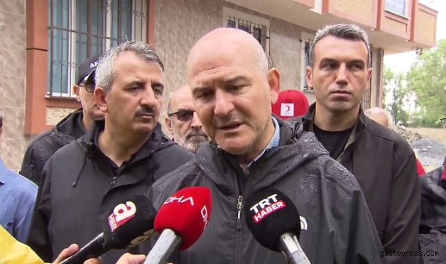 Esenyurt'u sel vurdu! Bakan Soylu nakdi yardım için müjdeyi verdi!