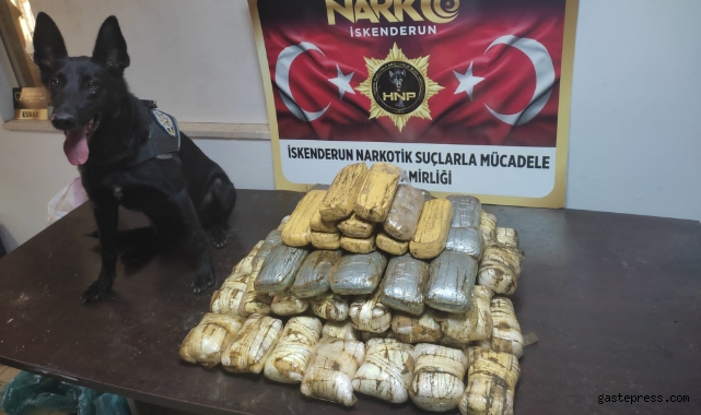 Hatay’da 41 kilo metamfetamin ile 6,4 kilo eroin ele geçirildi!