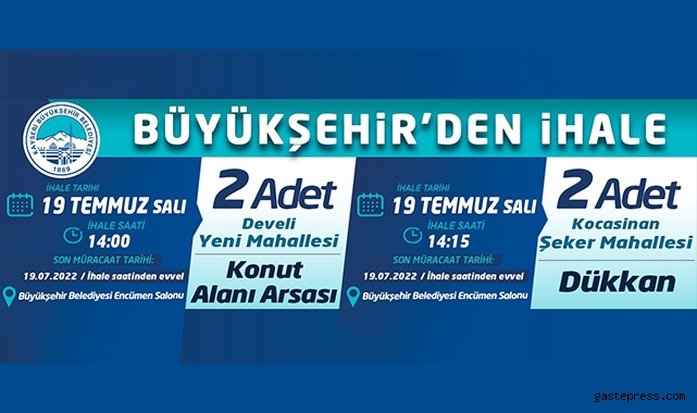 Kayseri Büyükşehir’den ihale!