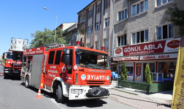Kayseri'de çıkan yangında ev kullanılamaz hale geldi!