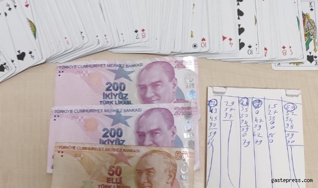 Kumar oynayan 7 kişiye 12 bin 733 TL ceza!