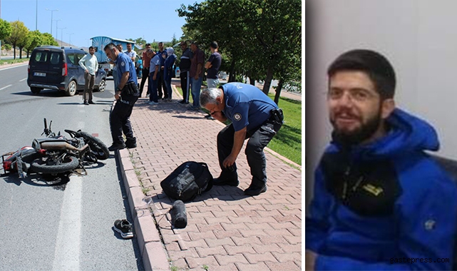Motosikletiyle otomobilin altında kalan muhabir hayatını kaybetti!