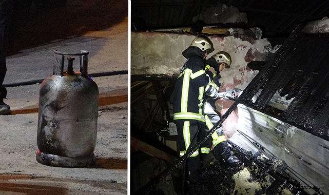 Mutfak tüpü bomba gibi patladı: 2 yaralı!