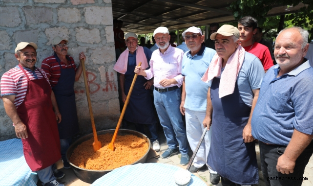 Pilav şenliğine vatandaşlardan yoğun ilgi!