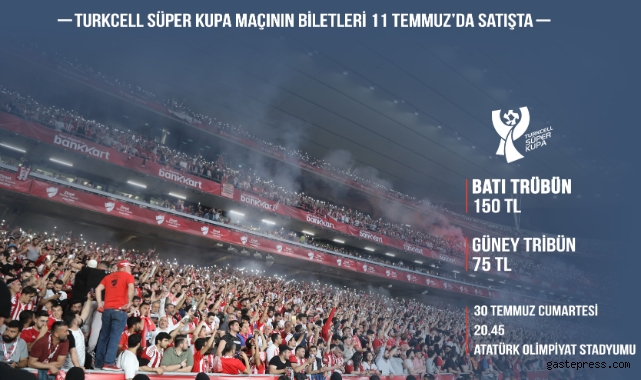 Süper Kupa maçının biletleri yarın satışa çıkıyor!