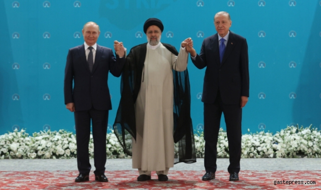 Tahran'da tarihi üçlü zirve! Cumhurbaşkanı Erdoğan: 'Terör odaklarını Suriye'den atmaya kararlıyız'