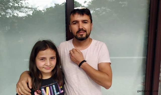 Yorgun mermi isabet etti kızının gözü önünde yere yığıldı!