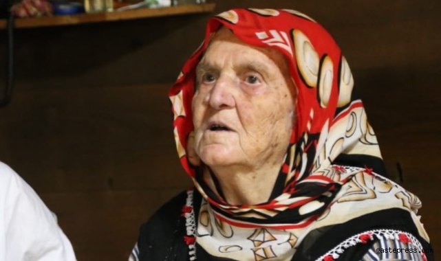 102 yaşındaki Cemile Nine Trabzon'dan Cumhurbaşkanı Erdoğan'a böyle seslendi!