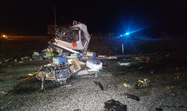 Arı yüklü kamyonla otomobil çarpıştı: 4 ölü, 3 yaralı!