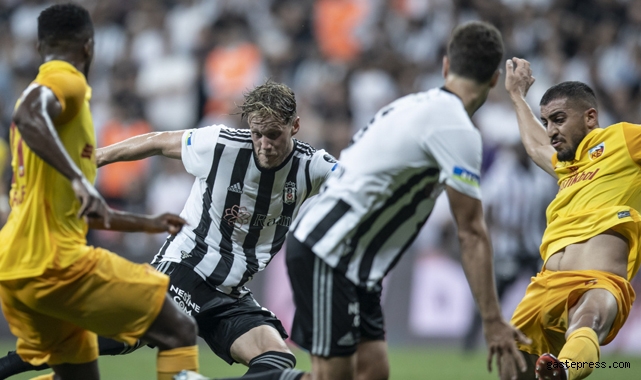 Beşiktaş, Kayserispor'u uzatmalarda bulduğu golle yıktı!