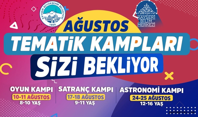 Büyükşehir'in Ağustos Tematik Kampları İçin Kayıtlar Başladı!