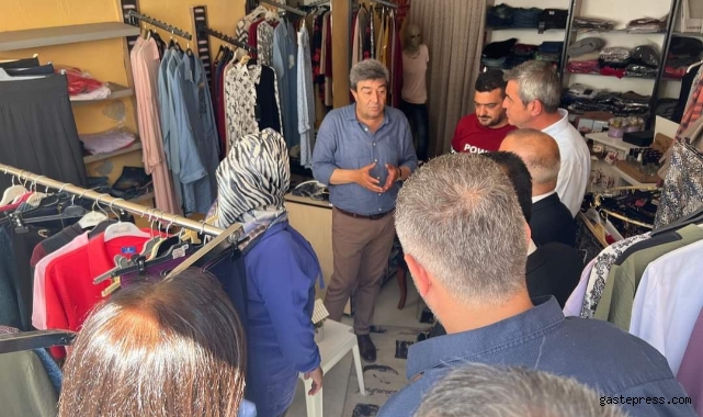 Gözleri Dolan Kadın Esnaf Milletvekili Dursun Ataş'a, " Dükkanda mal yok, satış yok, borcun içindeyim!"