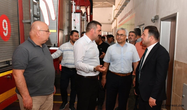 Kayseri OSB Başkanı Yalçın OSB İtfaiyesi’nde incelemelerde bulundu!