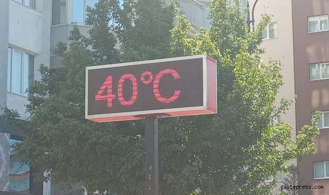 Kayseri şehir merkezinde termometreler 40 dereceyi gösterdi!