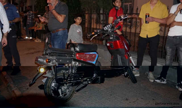 Motorun çarptığı çocuk kaçtı!
