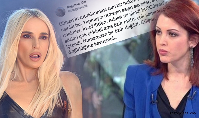 Nagehan Alçı: "Gülşen özgürlüğüne kavuşmalı" dedi!