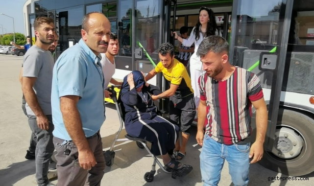 Bursa'da otobüs şoförü saniyelerle yarıştı; o anlar kameraya yansıdı!