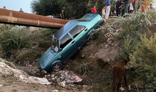 Çocukların otomobil gezintisi kanalda bitti!