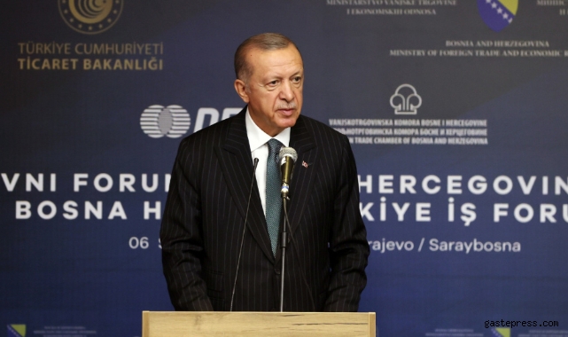 Cumhurbaşkanı Erdoğan: 'Bosna Hersek ile 2022 sonunda 1 milyar dolar ticaret hacmini aşmayı hedefliyoruz'