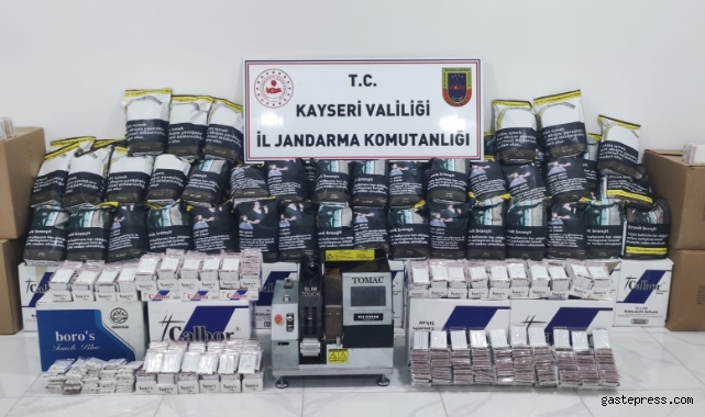 Jandarmadan kaçak tütün operasyonu: 2 gözaltı!