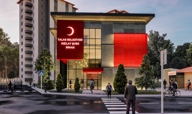 Kayseri Talas Belediyesi'nden Kızılay'a yeni bina!