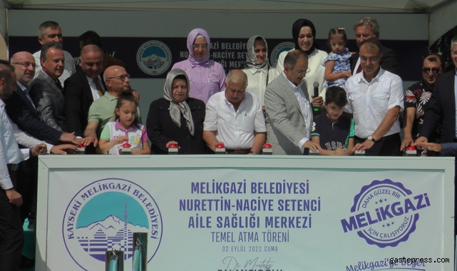Melikgazi’den bir hizmet daha: Nurettin - Naciye Setenci Aile Sağlığı Merkezi’nin temeli atıldı!