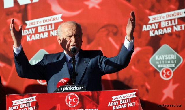 MHP Lideri Devlet Bahçeli: "2023 yılında Cumhurbaşkanı adayımız Recep Tayyip Erdoğan’dır"