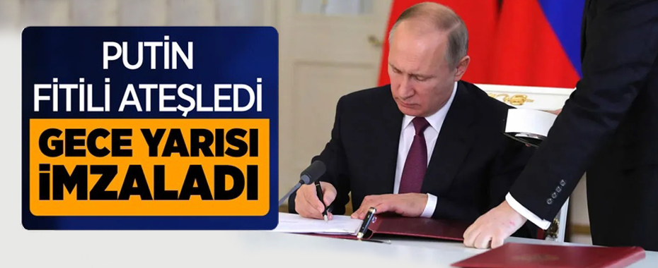 Putin Ukrayna'da iki bölgenin bağımsızlıklarını tanıyan kararnameyi imzaladı!
