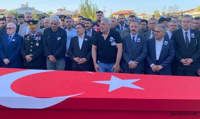 Kayseri'den şehidine son görev!