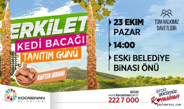 Kayseri Kocasinan'dan Erkilet Kedi Bacağı etkinliği!