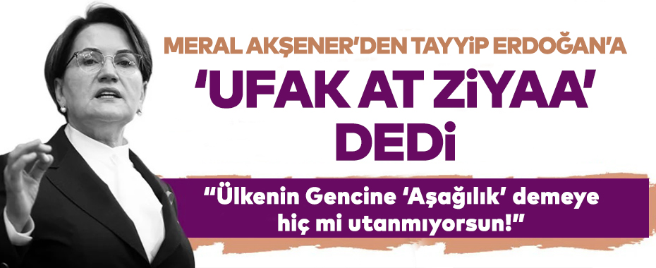 Meral Akşener 'Neşeli Günler' filmiyle Erdoğan'ı eleştirdi: Ufak at Ziya...
