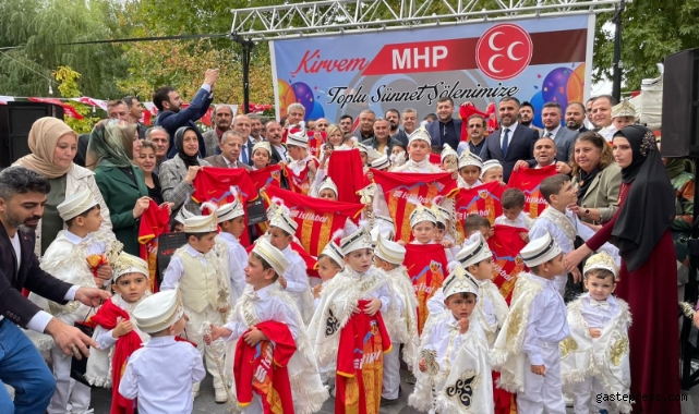 Milletvekili Baki Ersoy "Kirvem MHP" sloganıyla başlattıkları sünnet şölenine katıldı!