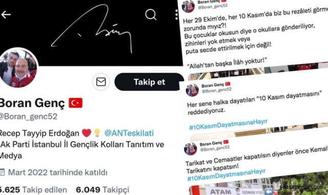 AK Partili Boran Genç'ten skandal Atatürk paylaşımı!