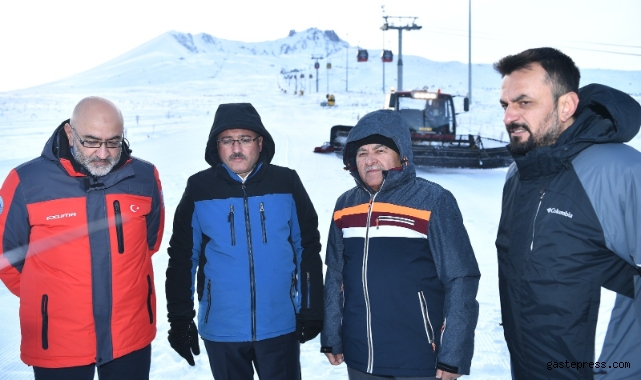 Başkan Büyükkılıç ve Vali Çiçek’ten Erciyes’te inceleme!