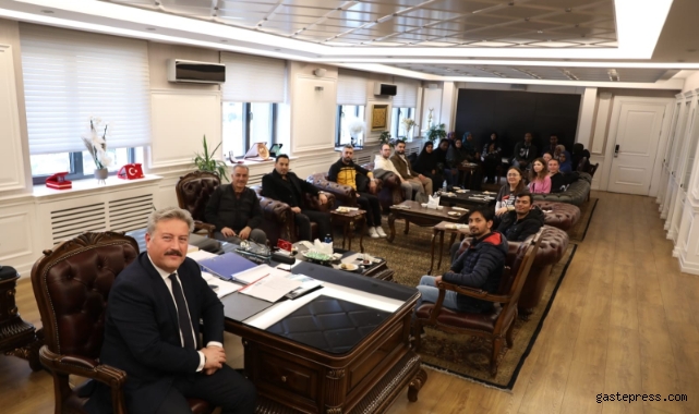 Başkan Palancıoğlu, Erasmus öğrencilerini ağırladı!