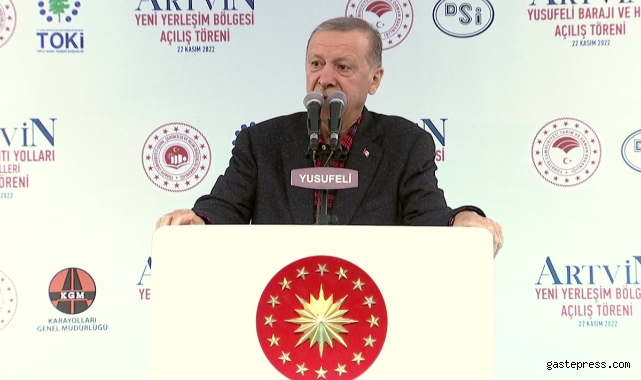 Cumhurbaşkanı Erdoğan Yusufeli Barajı açılış töreninde konuştu!