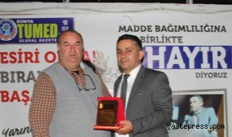 Gastepress.com Adana İl Temsilcisi Remzi Yıldırım'a ödül!