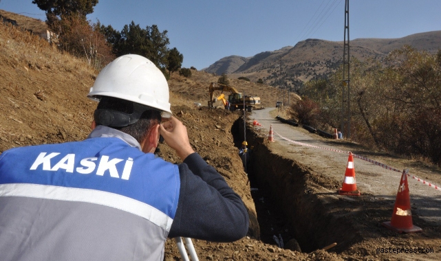 KASKİ, Sarız ilçesi Kıskaçlı Mahallesinde kanalizasyon sorununu çözdü!