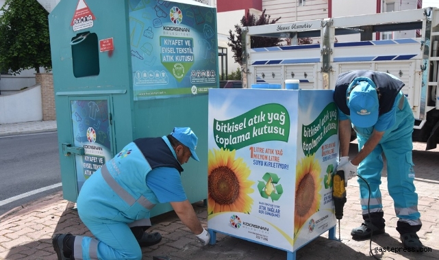Kayseri Kocasinan Belediyesi’nden bitkisel atık yağa, temizlik seti hediye!
